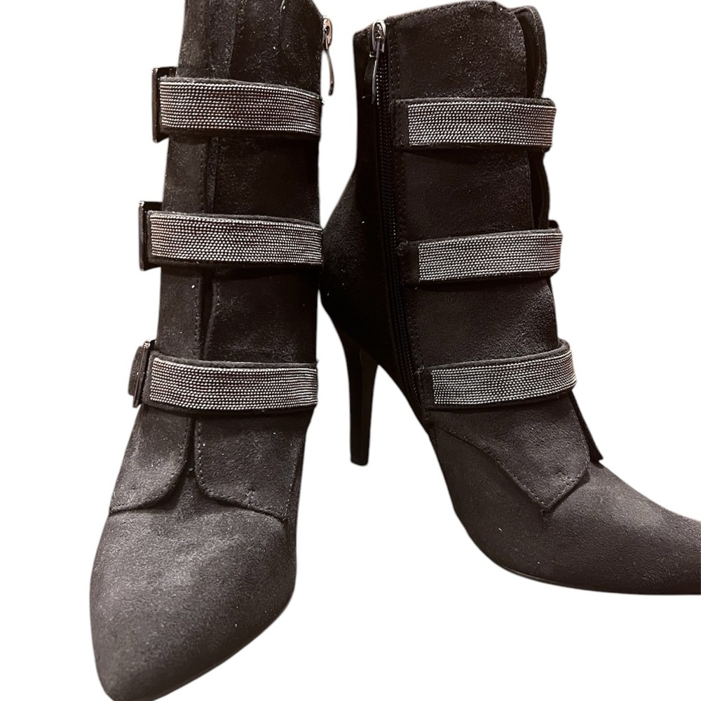 Elegant Black Stiletto Boots 3” heel NEW